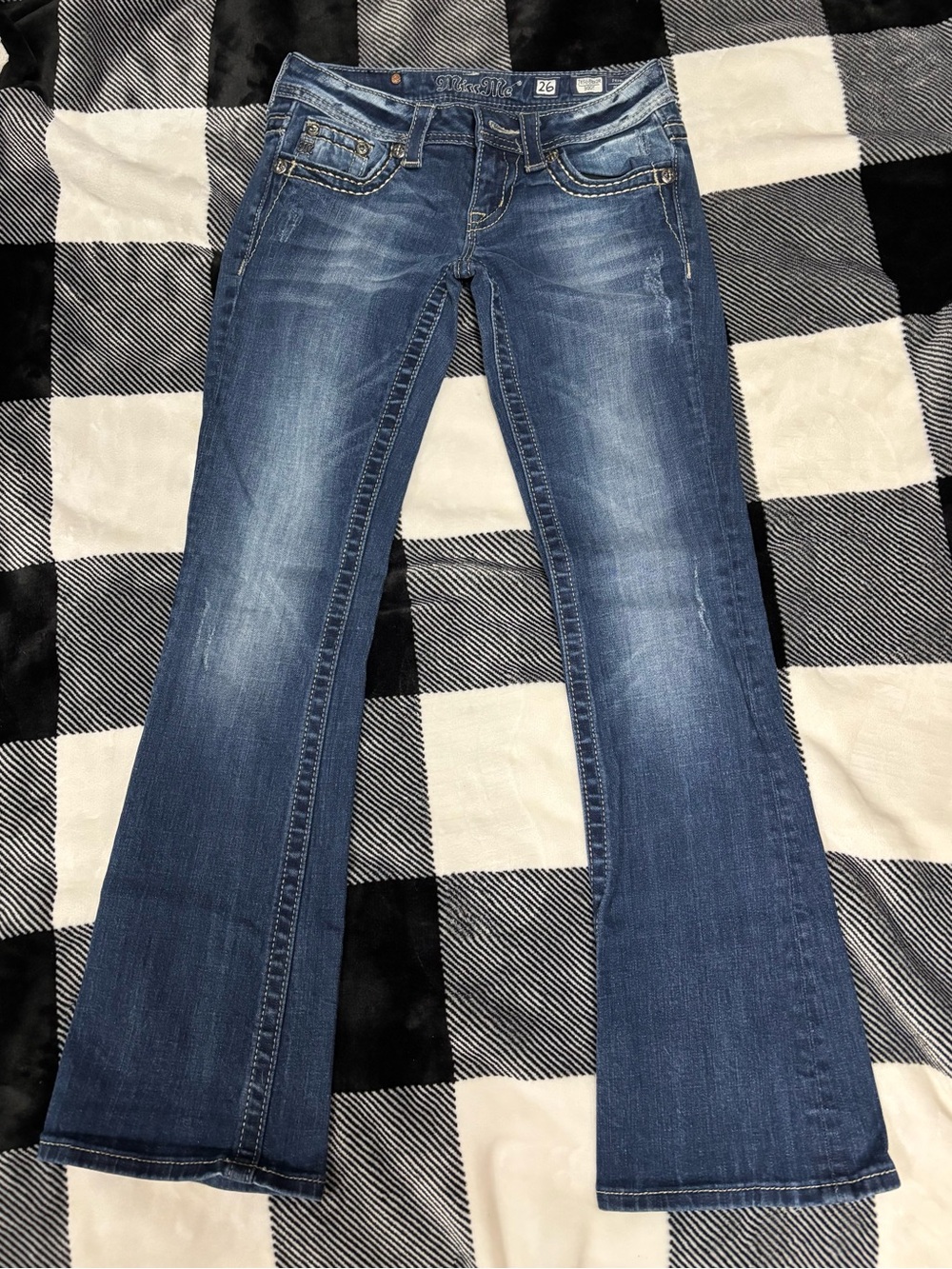 Miss Me Dark Blue Flared Jeans